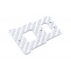 T-REX 250 Battery mounting plate (1pc)- SILVER