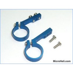 MicroHeli ALuminum Tail Servo Mount ( BLUE )-Trex 250