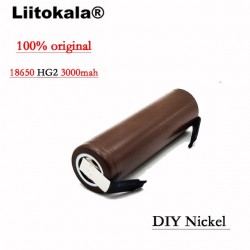 Liitokala HG2 18650 3000mAh battery 18650HG2 3.6V discharge 30A, dedicated batteries + DIY Nickel