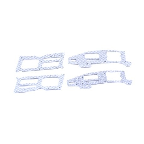 T-REX 250 Silver main frame ( 4pcs)