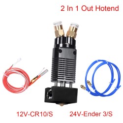 Upgrade 2 In 1 Out Hotend Kit Dual Color Extruder J-head 1.75MM Filament CR10 Block 3D Printer Parts For CR10/CR-10S/Ender 3/S