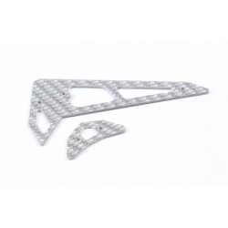 T-REX 250 Fins set (2pcs) - SILVER
