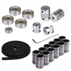 3D Printer Parts Prusa I3 Movement Kits GT2 Belt 20T Timing Pulley 608zz 624zz Bearing LM8uu Linear Bearing 5*5 Motor Shaft C26