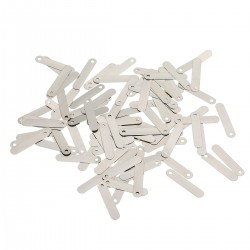 100pcs Conductive Sheet 2.5*0.5cm DIY Nickel Plated Solder Tab Suitable for Sub C 14500 18650 Rechargeable Battery Cell