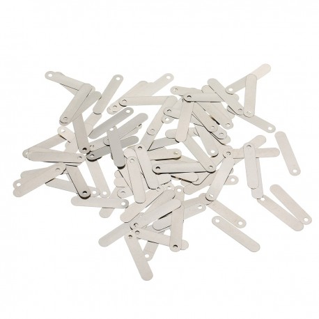 100pcs Conductive Sheet 2.5*0.5cm DIY Nickel Plated Solder Tab Suitable for Sub C 14500 18650 Rechargeable Battery Cell