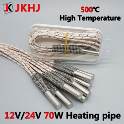 3D Printer Parts Heating Tube 12V/24V 70W High Temperature 6*20mm