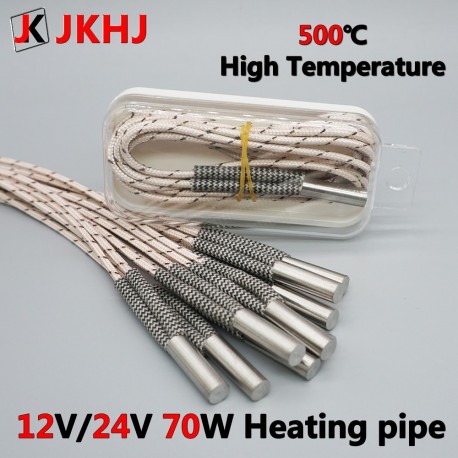 3D Printer Parts Heating Tube 12V/24V 70W High Temperature 6*20mm
