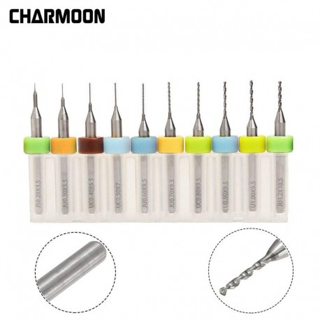 10pcs/Set 3D Printer Nozzle Cleaning Drill Bits for Extruder RepRap 3D Printer Accessories For MK7 MK8 Print Nozzle