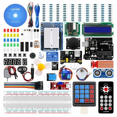 LAFVIN Complete Starter Kit for Arduino for UNO R3 with CD Tutorial