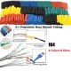 164Pcs Polyolefin Shrinking Assorted Heat Shrink Tube Wire Cable Insulated Sleeving Tubing Set
