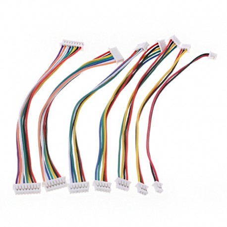 Male & Female PCB Connector XH 1.25 JST 7 Pin Double Head Plug With 100mm