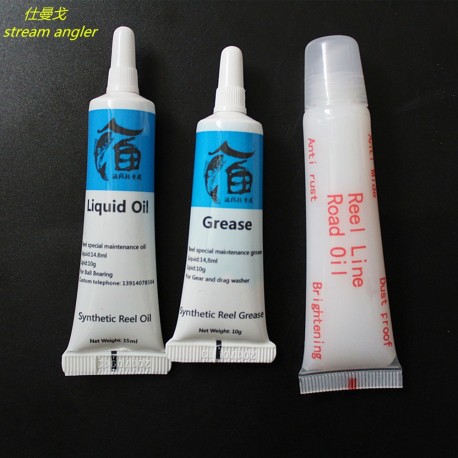 oil grease for fishing wheel bearing lubricant rod maintenance oil 3pcs