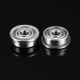 2pcs F623ZZ Flange Bushing Ball Bearings 3x10x4mm Mini Deep Groove Flange Ball Bearing