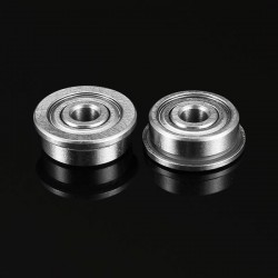 2pcs F623ZZ Flange Bushing Ball Bearings 3x10x4mm Mini Deep Groove Flange Ball Bearing