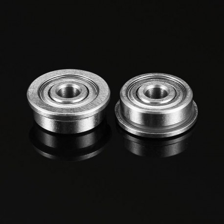 2pcs F623ZZ Flange Bushing Ball Bearings 3x10x4mm Mini Deep Groove Flange Ball Bearing
