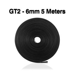 GT2 Belt 5 Meters GT2 Timing Belt 6mm Width Fit for 3D Printer RepRap Mendel Rostock Prusa Creality CR-10 Ender 3 Anet A8
