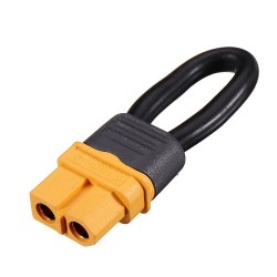 60mm 12AWG XT60 Plug Connector Jumper Shorting Plug Single Battery Loop Adapter
