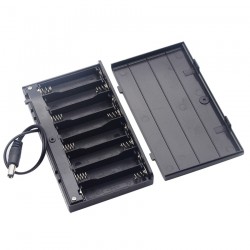 DIY 12V 8 x AA Battery Holder Case Box With Leads Switch Diy Power Bank Battery Holder