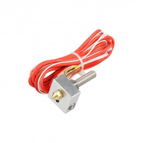 Hot End Kit 0.4mm Nozzle 40mm Extruder Throat 12V 40W Heater Thermistor Aluminum Heater Block For Anet A6/A3S 3D Printer