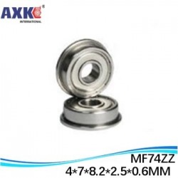 SMF74ZZ Smf74 zz FL674ZZ LF740ZZ 4*7*8.2*2.5*0.6mm Flange bushing ball bearing SMF74 ZZ