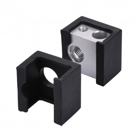 Funssor 1 pc MK10 Silicone Socks instead ceramic insulation for Wanhao i3 QIDI TECH Flashforge SILICONE HEATER BLOCK COVER
