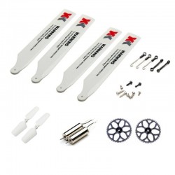 XK K110 RC Helicopter Accessories Bag Main Blade +Tail Blade +Tail Motor +Gear + Screws Original Spare Parts