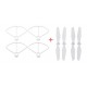 CW CCW Propellers for Xiaomi Fimi A3 Propeller Guard Protective Ring Protector Props Blades Drone