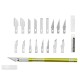 NEWACALOX 19PCS Precision Hobby Knife Stainless Steel Blades for Arts Crafts
