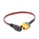 Universal XT60 to DC 5.5/2.1mm Female Adapter Power Cable For Fatshark Skyzone Aomway Goggles