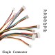 Micro JST GH 1.25 2P 3P 4P 5P 6PIN Male Plug Connector With Wire Cables 150mm Single Connector 28AWG