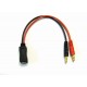 4.0mm Banana Plug to FatShark FPV Goggles Lipo Battery Charging Cable for iMax B6 Charger