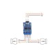 LANTIAN Remote Control Three-channel Video Switch for FPV RC Drone