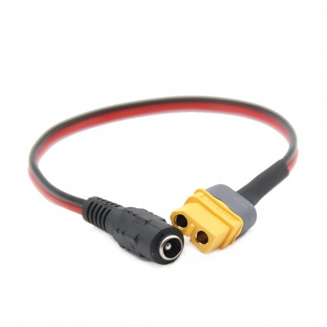 XT60 XT30 T Dean Plug to DC 5.5/2.1mm 5521 Female Adapter Charging Power Cable Fatshark Skyzone Aomway Goggles Battery charge