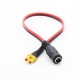 XT60 XT30 T Dean Plug to DC 5.5/2.1mm 5521 Female Adapter Charging Power Cable Fatshark Skyzone Aomway Goggles Battery charge