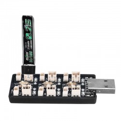 6CH 6 in 1 USB To 3.7V Lipo Battery Charging Adapter Board for Inductrix Tiny Whoop Eachine E010