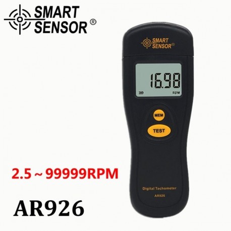Digital Tachometer Rotational Speed Meter Contact Motor RPM Meter AR925