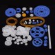 80Pcs Plastic DIY Robot Gear Kit Gear Box Motor Gear Set For DIY Car Robot