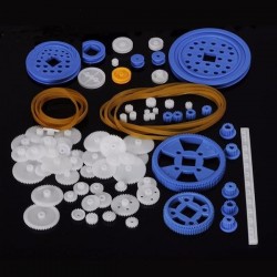 80Pcs Plastic DIY Robot Gear Kit Gear Box Motor Gear Set For DIY Car Robot