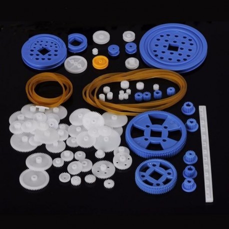 80Pcs Plastic DIY Robot Gear Kit Gear Box Motor Gear Set For DIY Car Robot