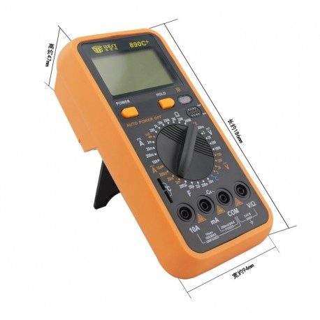 BEST-890C+ High Accuracy Digital Multimeter Orange