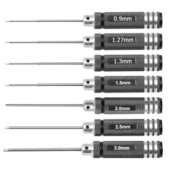 White Steel Hex Screwdriver Tool Kit for RC Helicopter Airplane Car Drone Aircraft Model Rep 0.9/1.27/ 1.3/ 1.5/ 2.0/ 2.5/ 3.0mm
