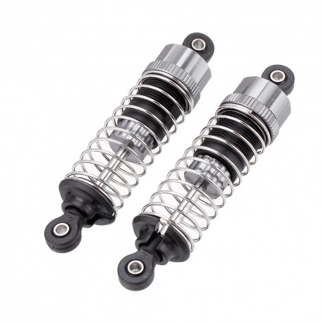 2PCS Upgraded Aluminum Capped Oil Filled Shock Absorber Damper for HBX 16889 1602 1/16 RC Car