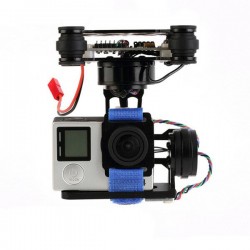 3 Axis Brushless Camera Gimbal CNC Metal With Controller Support 3-4S 180g Light for GoPro