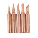 QSUNRUN 5PCS/SET Soldering Tips 900M-T-I K B 2.4D 3C 60Watt Replacement For Eletric Solder Iron P36 Solder Station