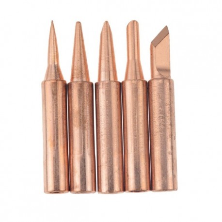 QSUNRUN 5PCS/SET Soldering Tips 900M-T-I K B 2.4D 3C 60Watt Replacement For Eletric Solder Iron P36 Solder Station