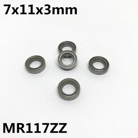 2Pcs MR117ZZ 7x11x3 mm Deep Groove Ball Bearing Miniature Bearing