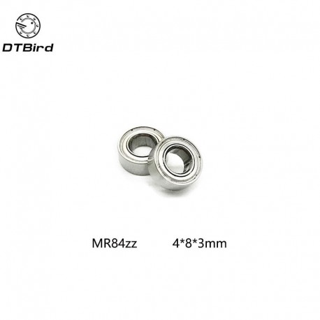 2PCS MR84ZZ 4X8X3 mm Deep groove Ball Bearings