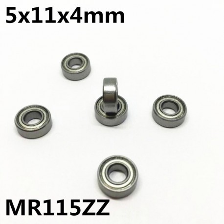 2Pcs MR115ZZ 5x11x4 mm Deep Groove Ball Bearing Miniature Bearing