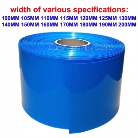 50CM 18650 lithium battery sleeve sheath PVC heat shrinkable tube shrink film of various sizes shrink sheath
