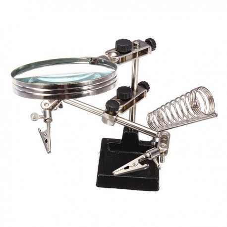BEST BST-268Z 90mm 5X Clip Type Magnifying Glass Loupe Magnifier Repair Tool